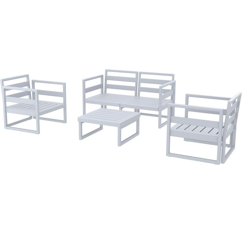 Комплект мебели для террасы Siesta Mykonos Lounge Set Gray Серый