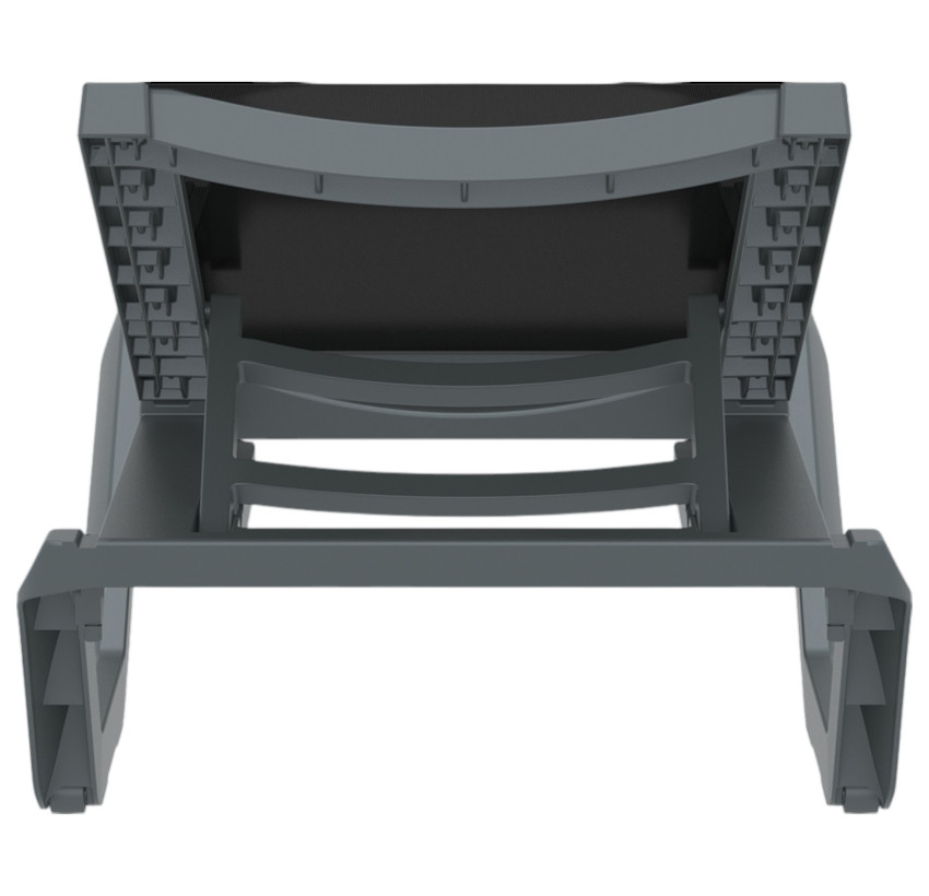 Шезлонг Siesta Rio Pro Dark Grey Black