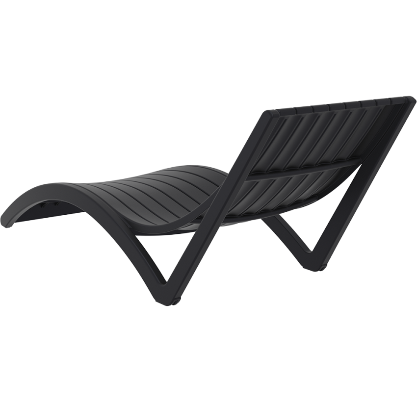 Шезлонг Siesta Slim Black