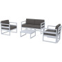 Комплект мебели для террасы Siesta Mykonos Lounge Set Gray Серый