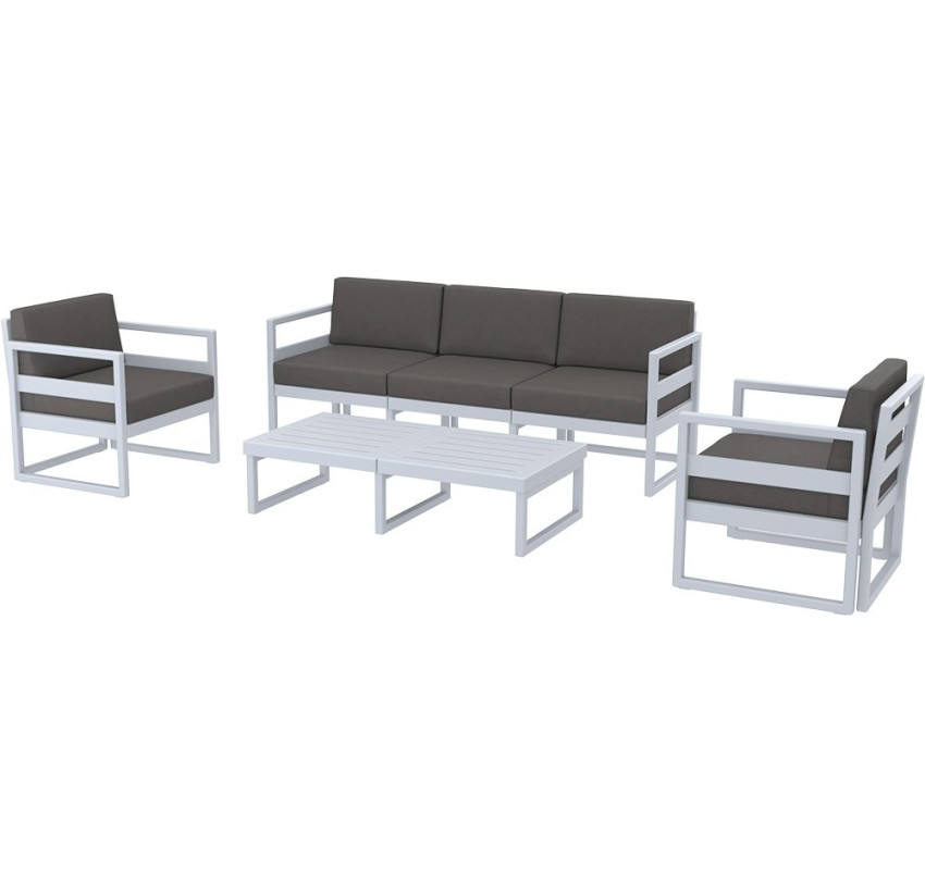 Комплект мебели для террасы Siesta Mykonos Lounge Set XL Gray Серый