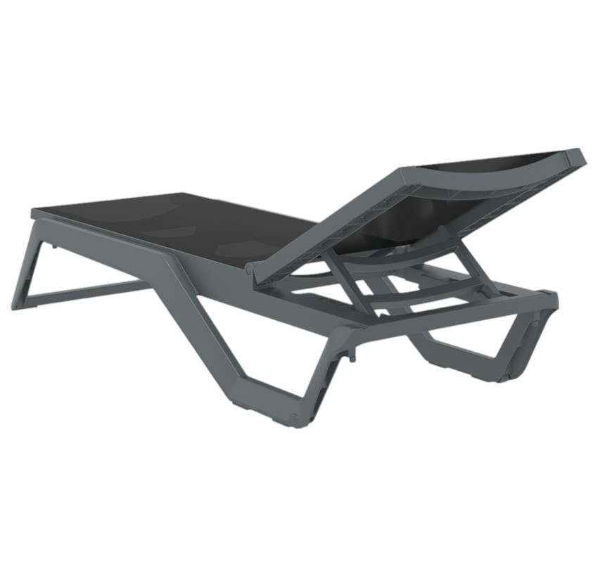 Шезлонг Siesta Rio Pro Dark Grey Black