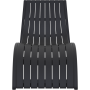 Шезлонг Siesta Slim Black