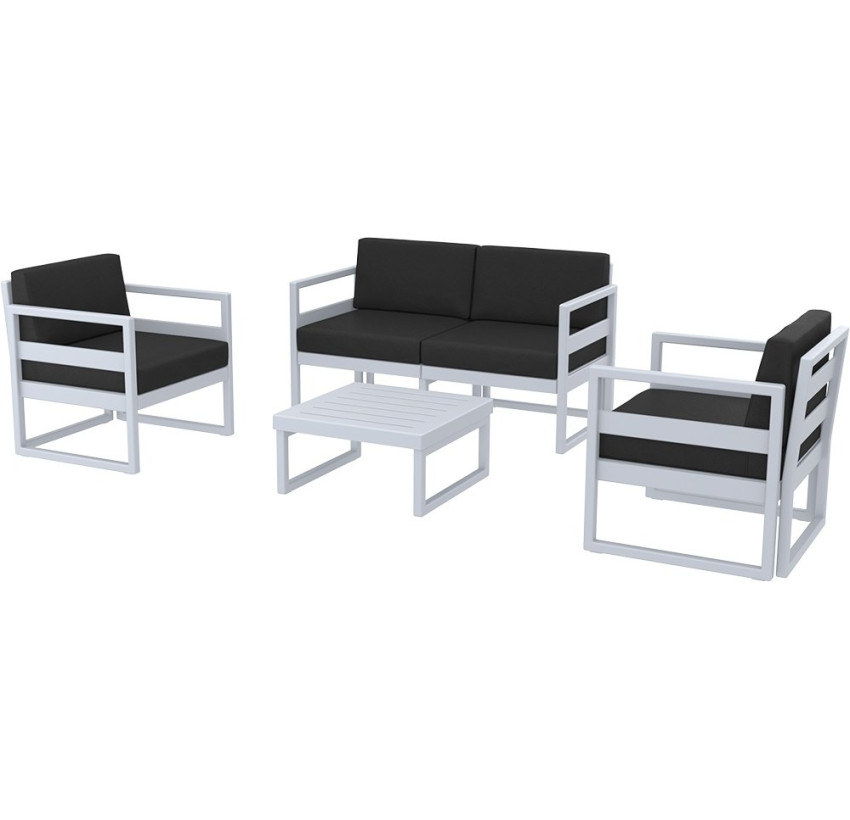 Комплект мебели для террасы Siesta Mykonos Lounge Set Gray Серый