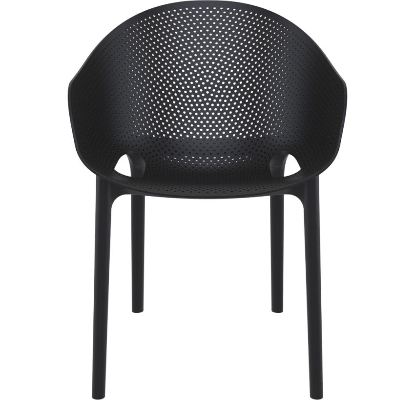 Комплект 2 стула Siesta Sky Pro + Стол Siesta Ocean Side Table - Dark Grey