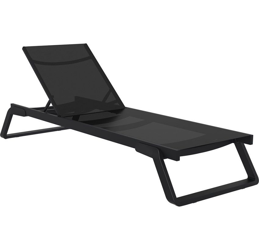 Шезлонг Siesta Tropic Black Black
