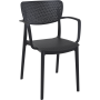 Комплект мебели для кафе Siesta 2 стула Loft и 1 стол Sky Black