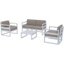 Комплект меблів для тераси Siesta Mykonos Lounge Set Gray Сірий