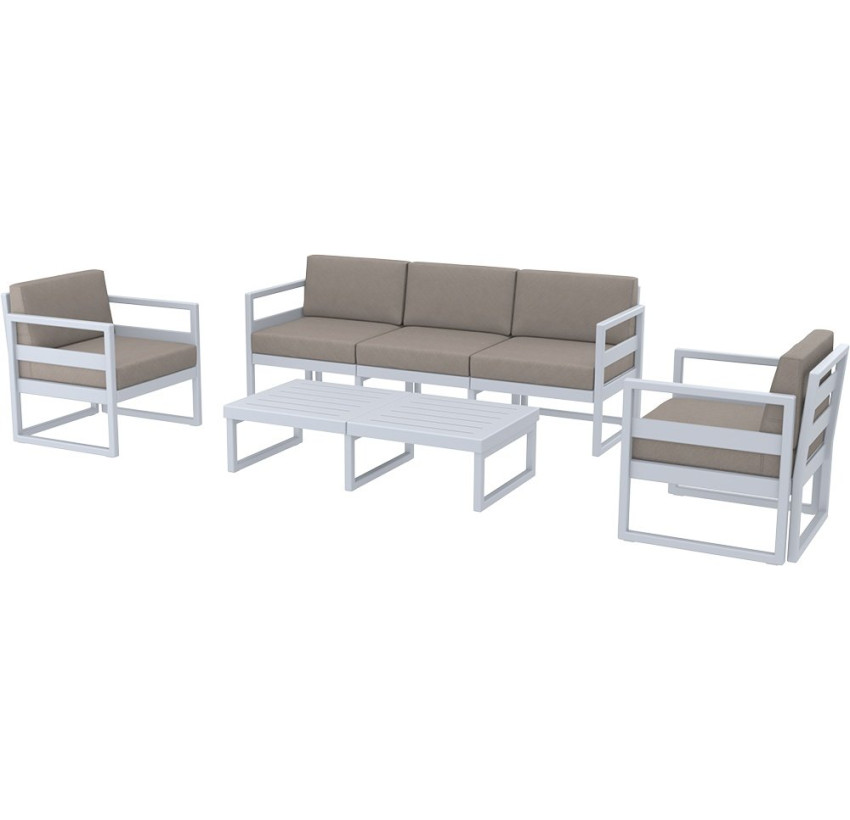 Комплект меблів для тераси Siesta Mykonos Lounge Set XL Gray Сірий