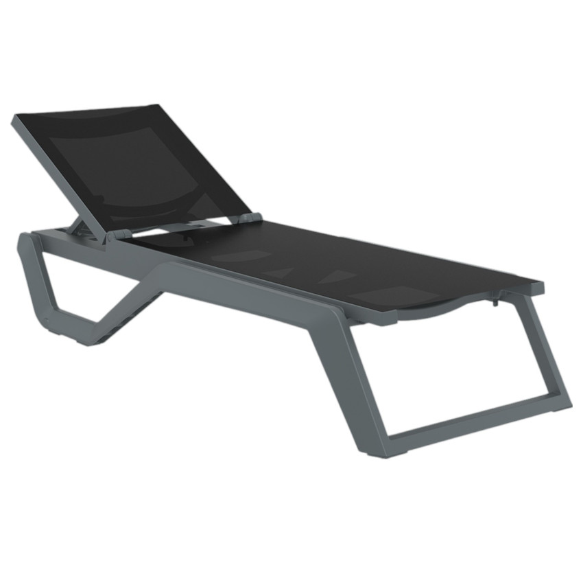 Шезлонг Siesta Rio Pro Dark Grey Black