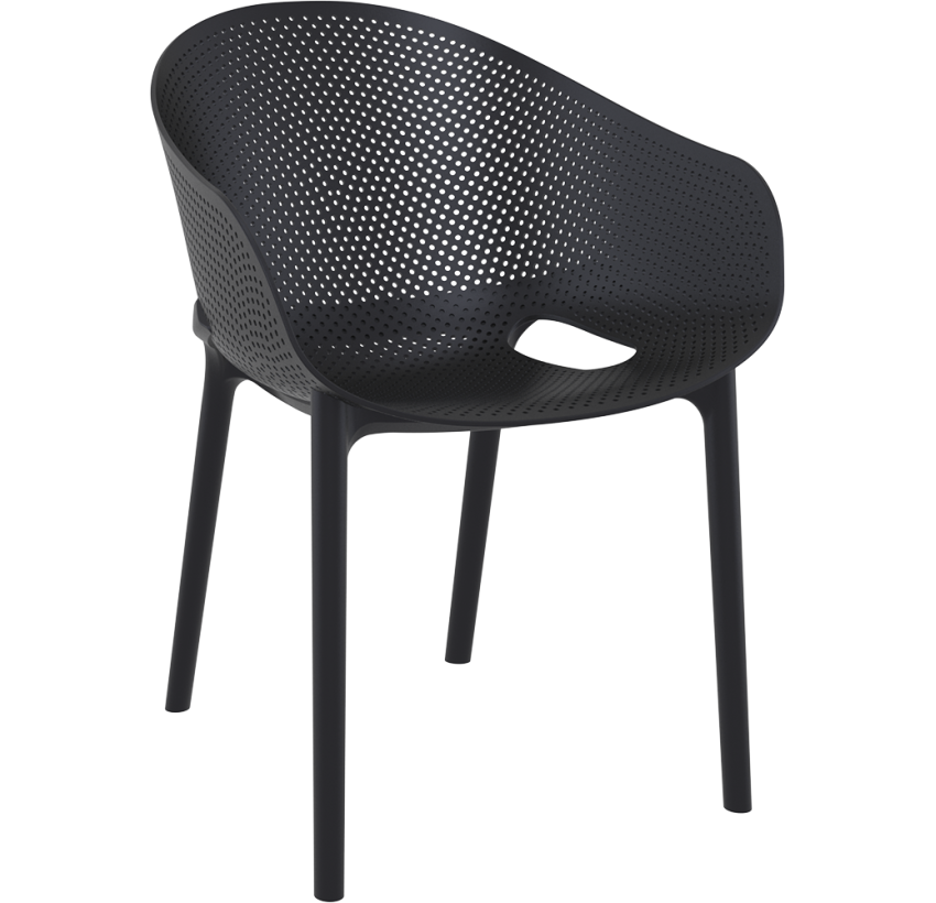 Комплект 2 стула Siesta Sky Pro + Стол Siesta Ocean Side Table - Dark Grey