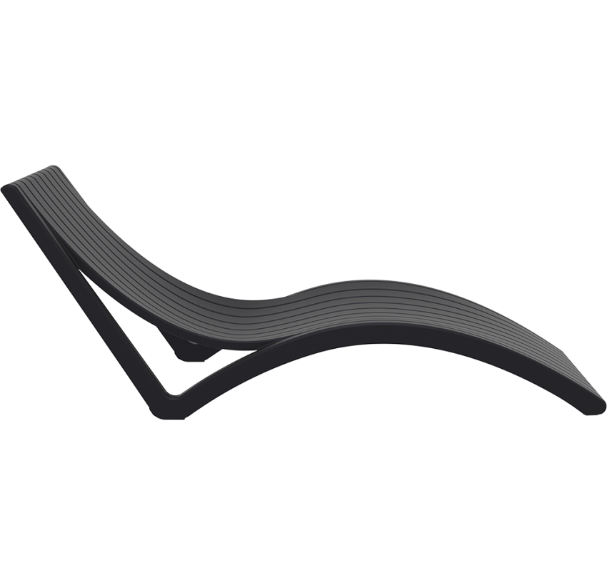 Шезлонг Siesta Slim Black