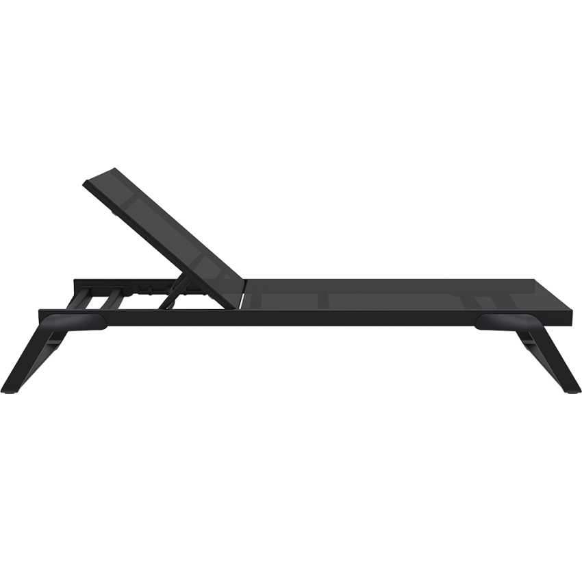 Шезлонг Siesta Tropic Black Black