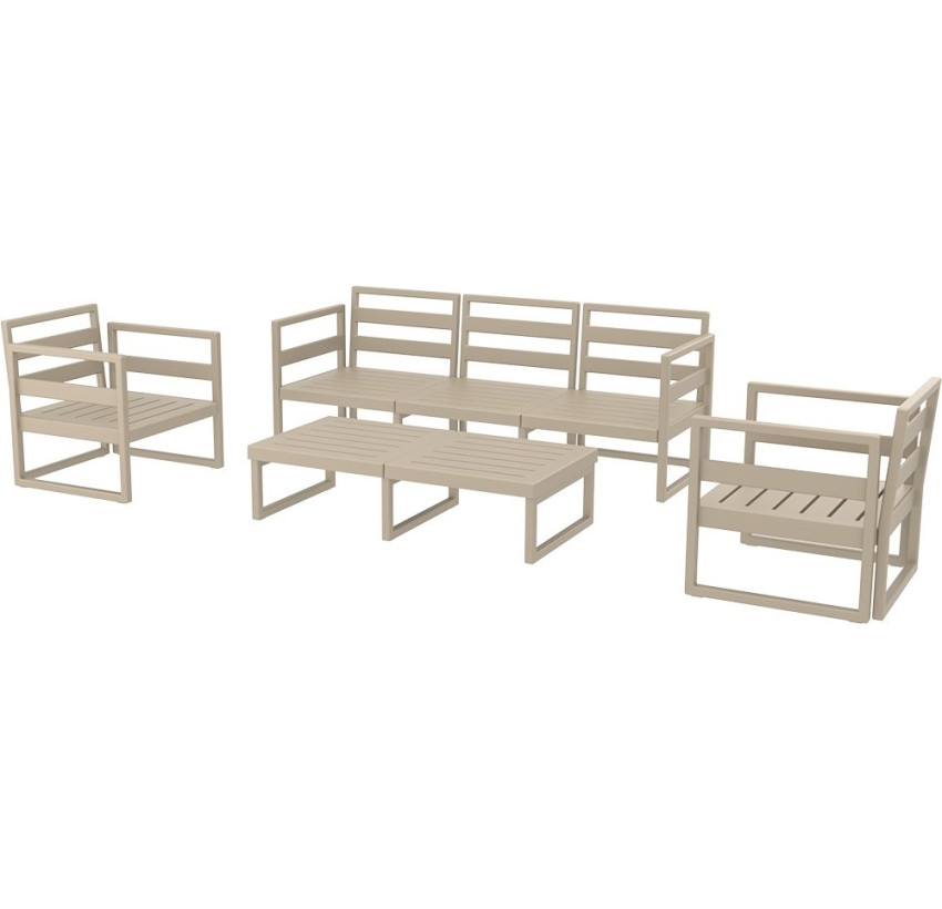 Комплект мебели для террасы Siesta Mykonos Lounge Set XL Taupe Бежевый