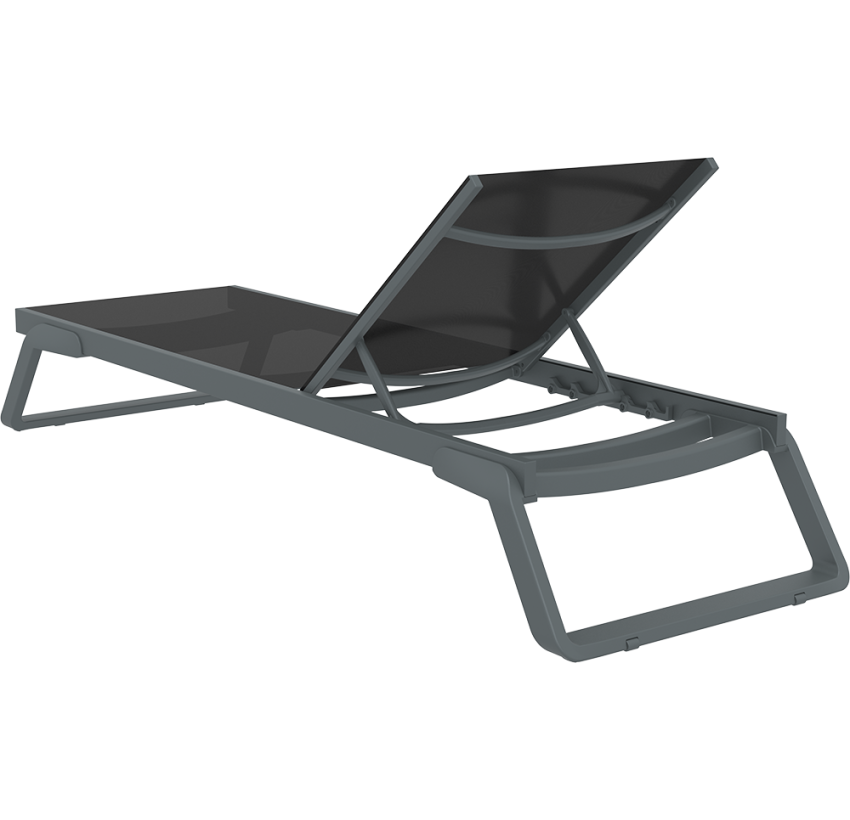 Шезлонг Siesta Tropic Dark Grey Black