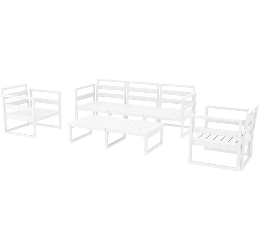 Комплект меблів для тераси Siesta Mykonos Lounge Set XL White Білий