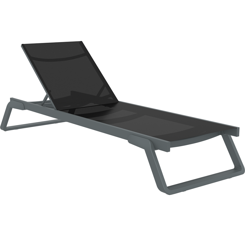 Шезлонг Siesta Tropic Dark Grey Black