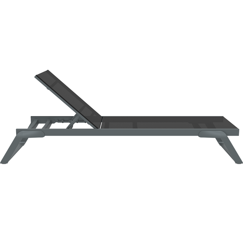 Шезлонг Siesta Tropic Dark Grey Black