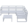 Комплект мебели для террасы Siesta Mykonos Lounge Corner Set Gray Серый
