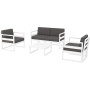 Комплект меблів для тераси Siesta Mykonos Lounge Set White Білий