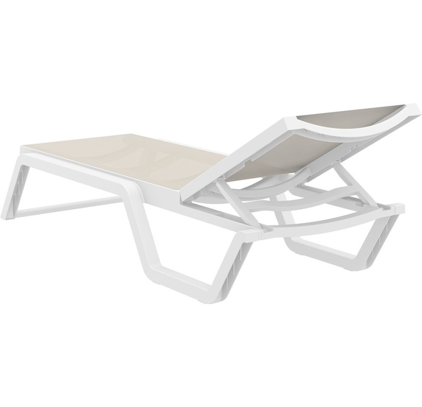 Шезлонг Siesta Rio White Taupe