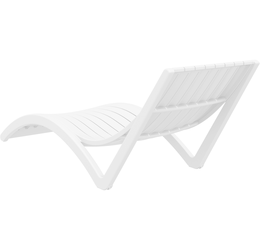 Шезлонг Siesta Slim White