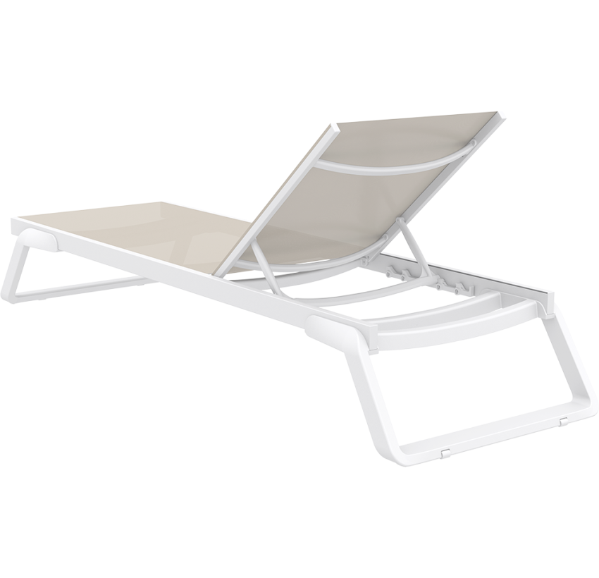 Шезлонг Siesta Tropic White Taupe