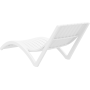 Комплект 2 шезлонга Siesta Slim + Стол Siesta Ocean Side Table - White