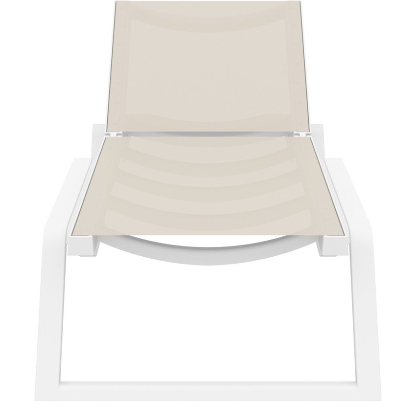 Шезлонг Siesta Rio White Taupe