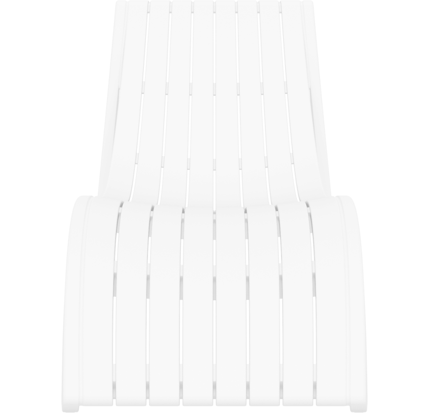 Шезлонг Siesta Slim White