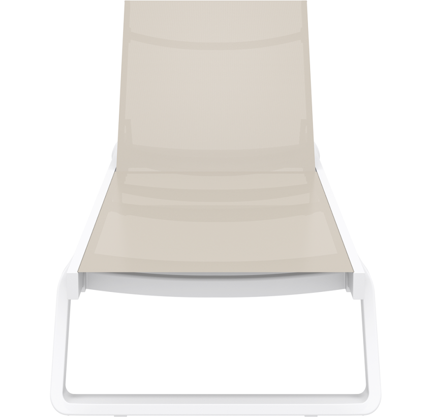 Шезлонг Siesta Tropic White Taupe