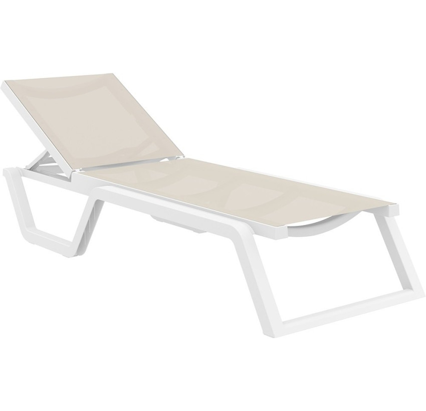 Шезлонг Siesta Rio White Taupe