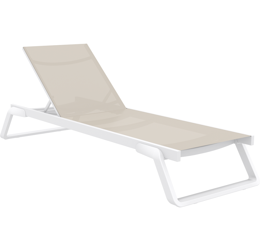 Шезлонг Siesta Tropic White Taupe