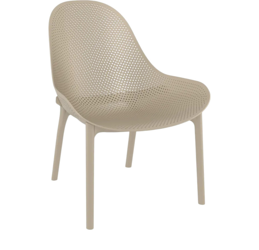 Комплект 2 стільця Siesta Sky Lounge +  Стіл Siesta Ocean Side Table - Taupe
