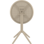 Cтол круглый Siesta Sky Folding Table 60 Taupe