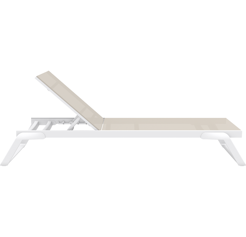 Шезлонг Siesta Tropic White Taupe