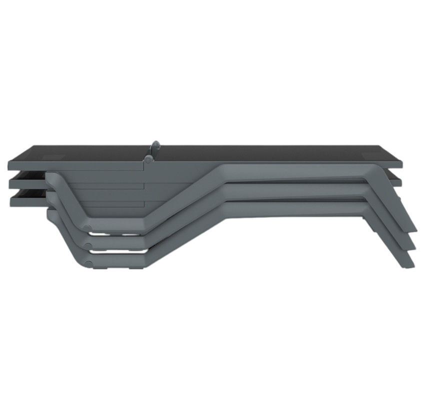 Шезлонг Siesta Rio Pro Dark Grey Black