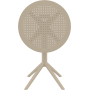 Cтол круглый Siesta Sky Folding Table 60 Taupe