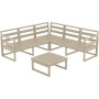 Комплект меблів для тераси Siesta Mykonos Lounge Corner Set Taupe Бежевий