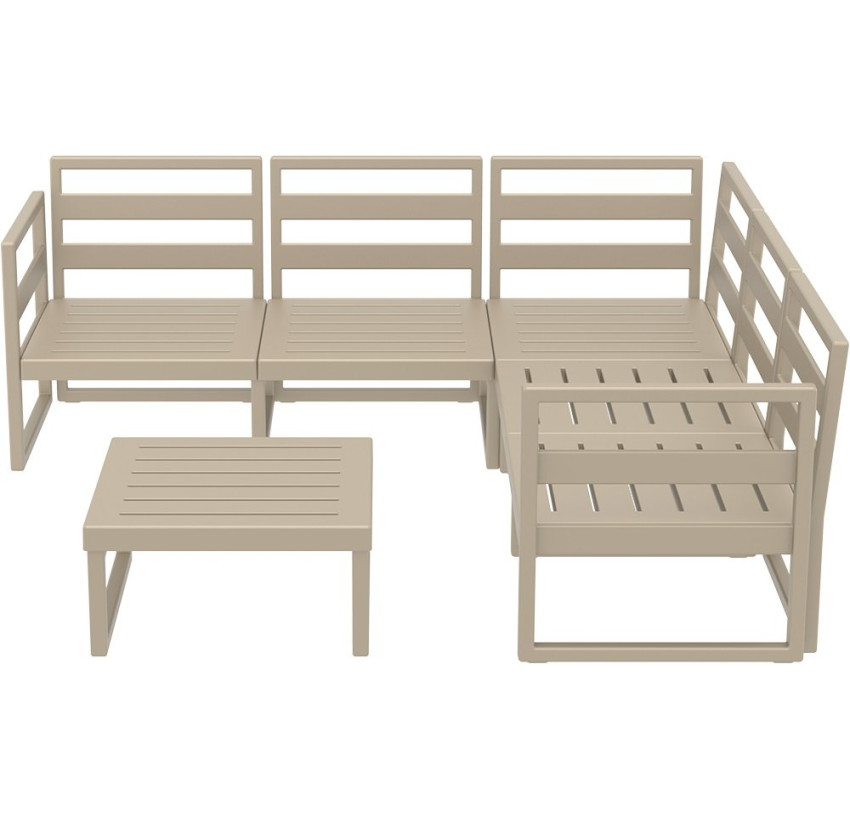 Комплект мебели для террасы Siesta Mykonos Lounge Corner Set Taupe Бежевый