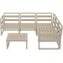 Комплект мебели для террасы Siesta Mykonos Lounge Corner Set Taupe Бежевый