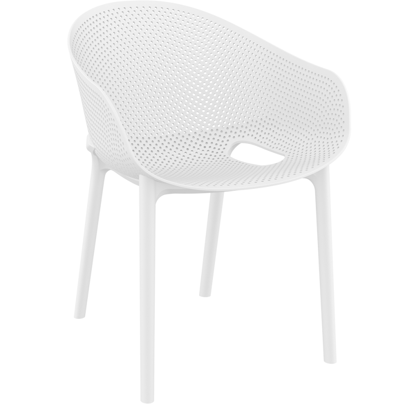Комплект 2 стула Siesta Sky Pro + Стол Siesta Ocean Side Table - White