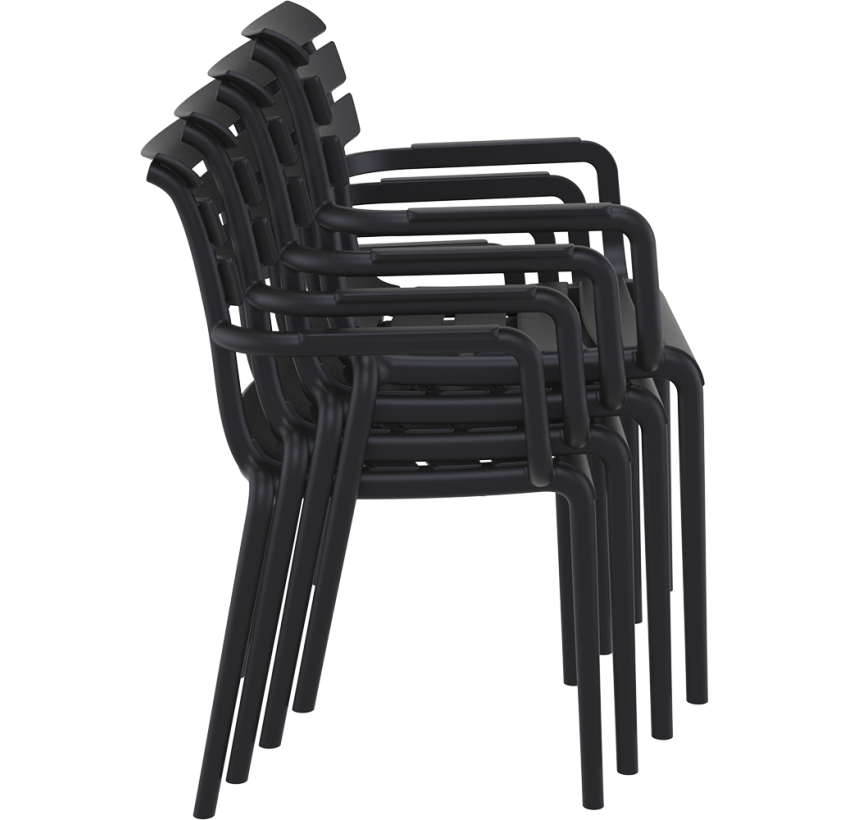 Комплект мебели для кафе Siesta Paris with Sky Black