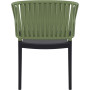 Стул Siesta Portofino Armchair Black Olive Green
