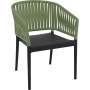 Стілець Siesta Portofino Armchair Black Olive Green
