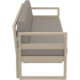 Комплект меблів для тераси Siesta Mykonos Lounge Set XL Taupe Бежевий