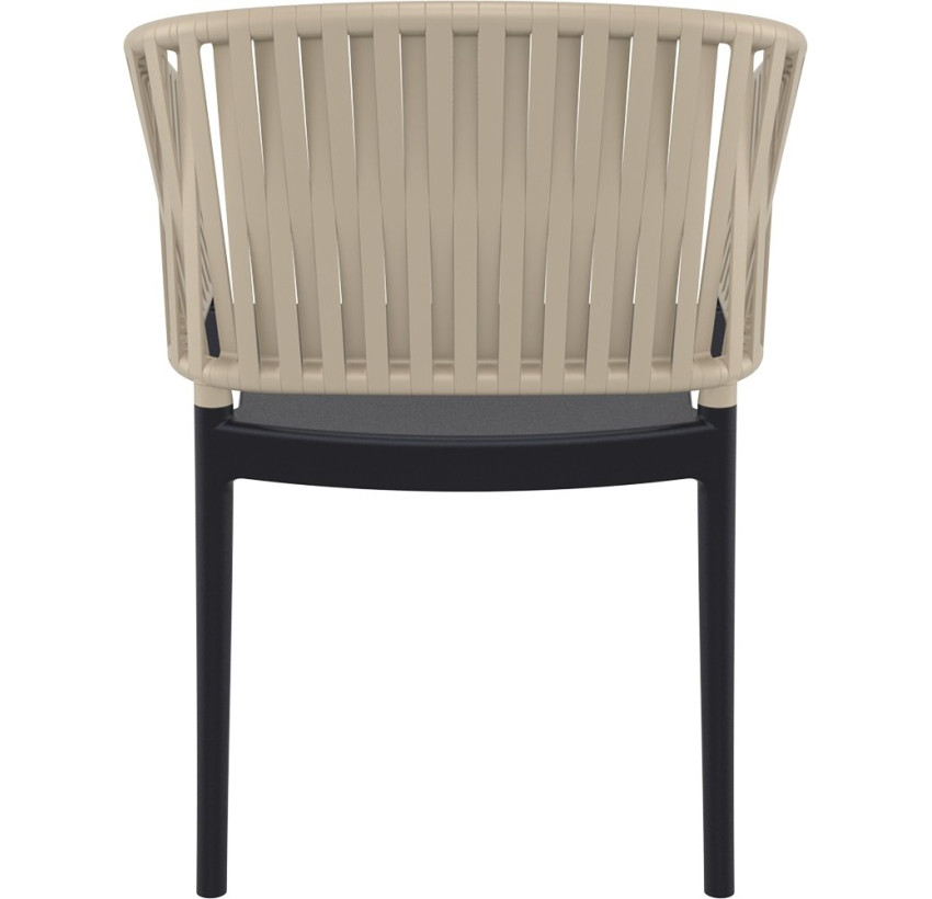 Стілець Siesta Portofino Armchair Black Taupe