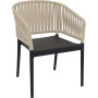 Стілець Siesta Portofino Armchair Black Taupe