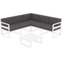 Комплект мебели для террасы Siesta Mykonos Lounge Corner Set Gray Серый