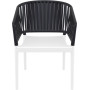 Стул Siesta Portofino Armchair White Black